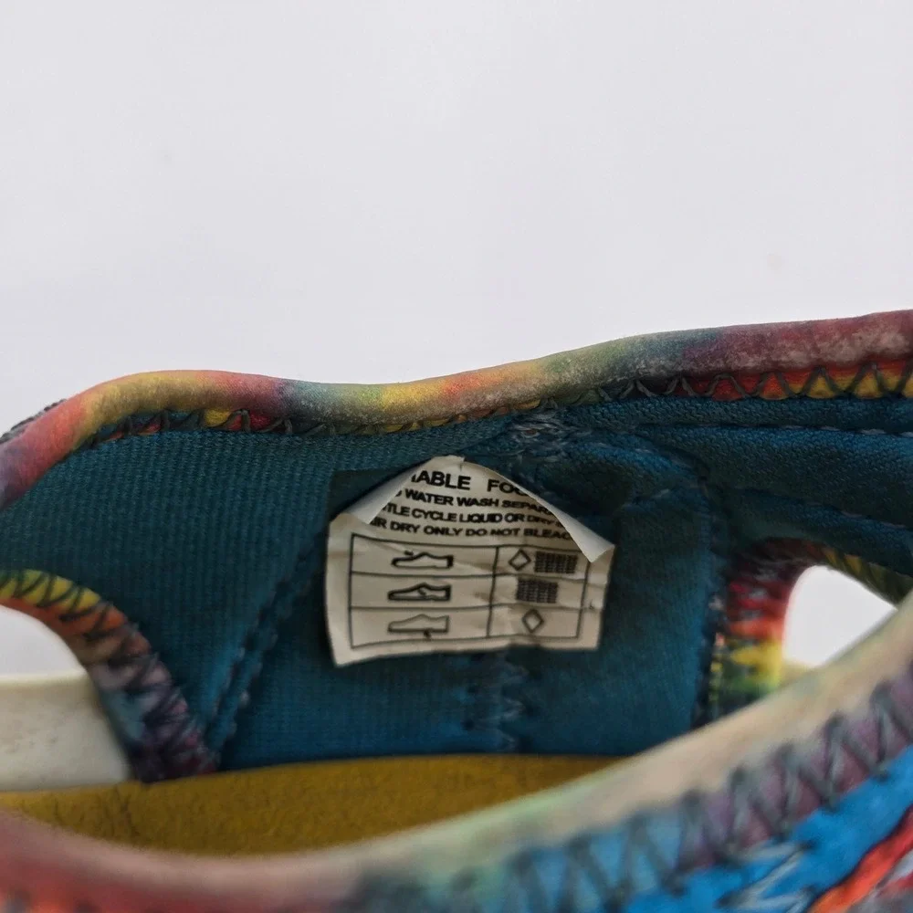 KEEN Kids Knotch River OT Blue Yellow Tie Dye Water Sandals Size 8 Toddler GUC